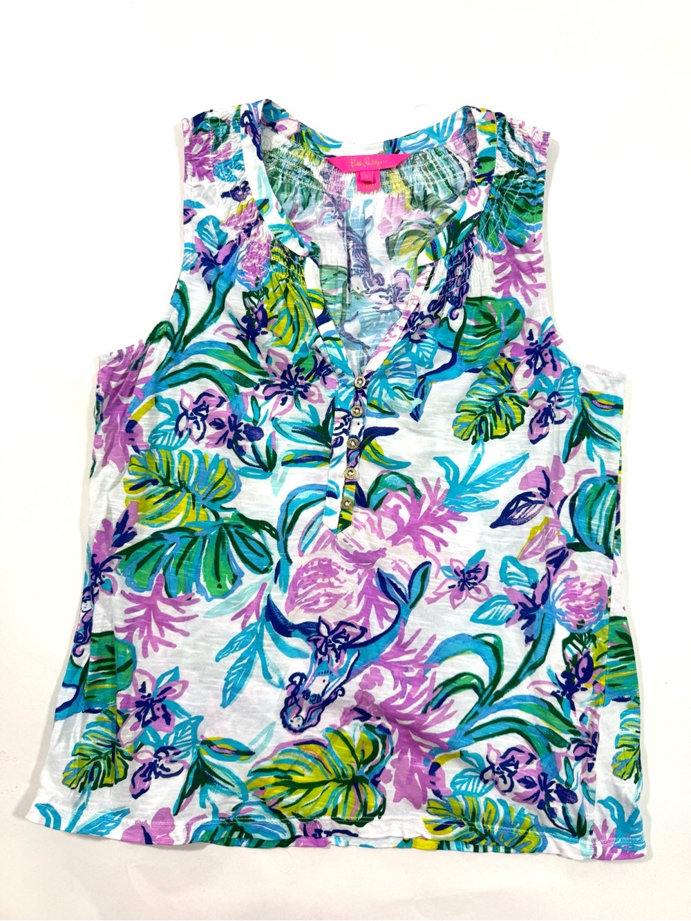 Lilly Pulitzer Essie Tank Top Mermaid In The Shade